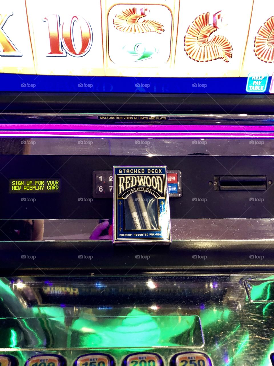 Slot machine in Laughlin, Nevada circa autumn 2018.