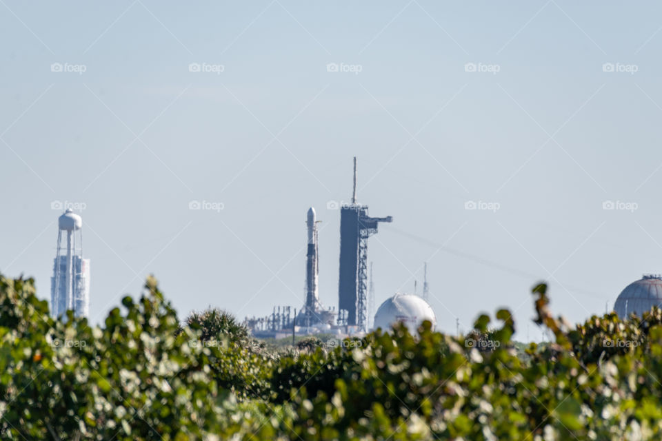 SpaceX Falcon 9 on Launch Pad