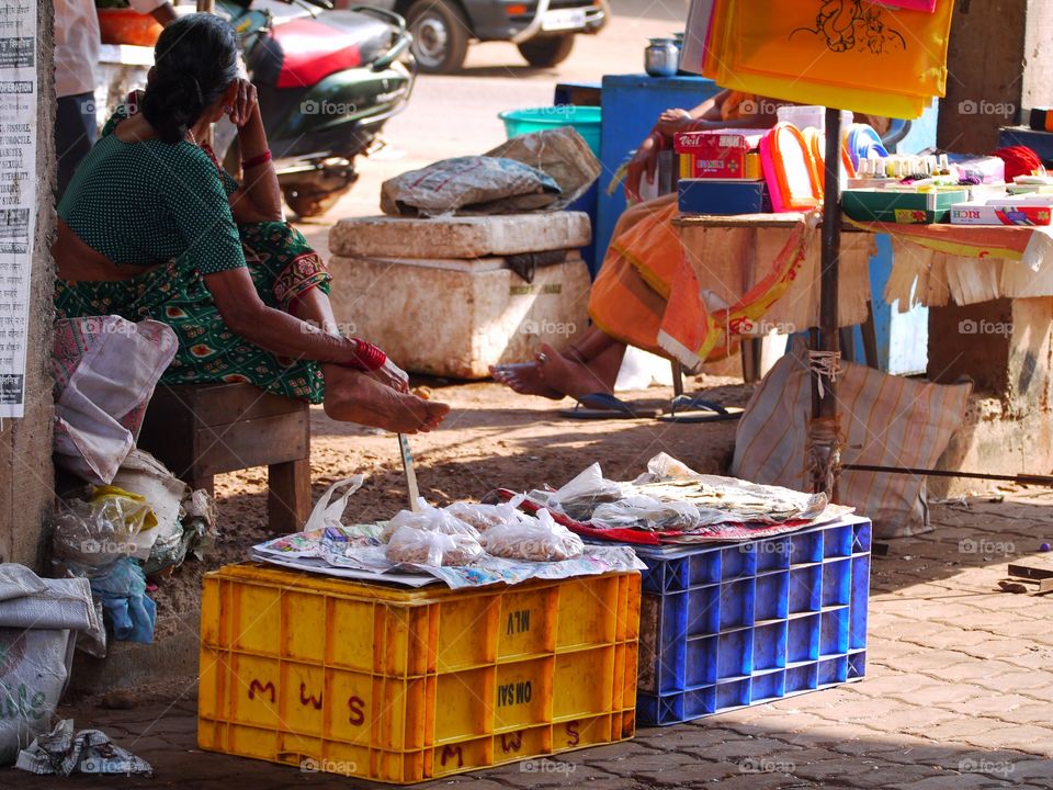 At the market 