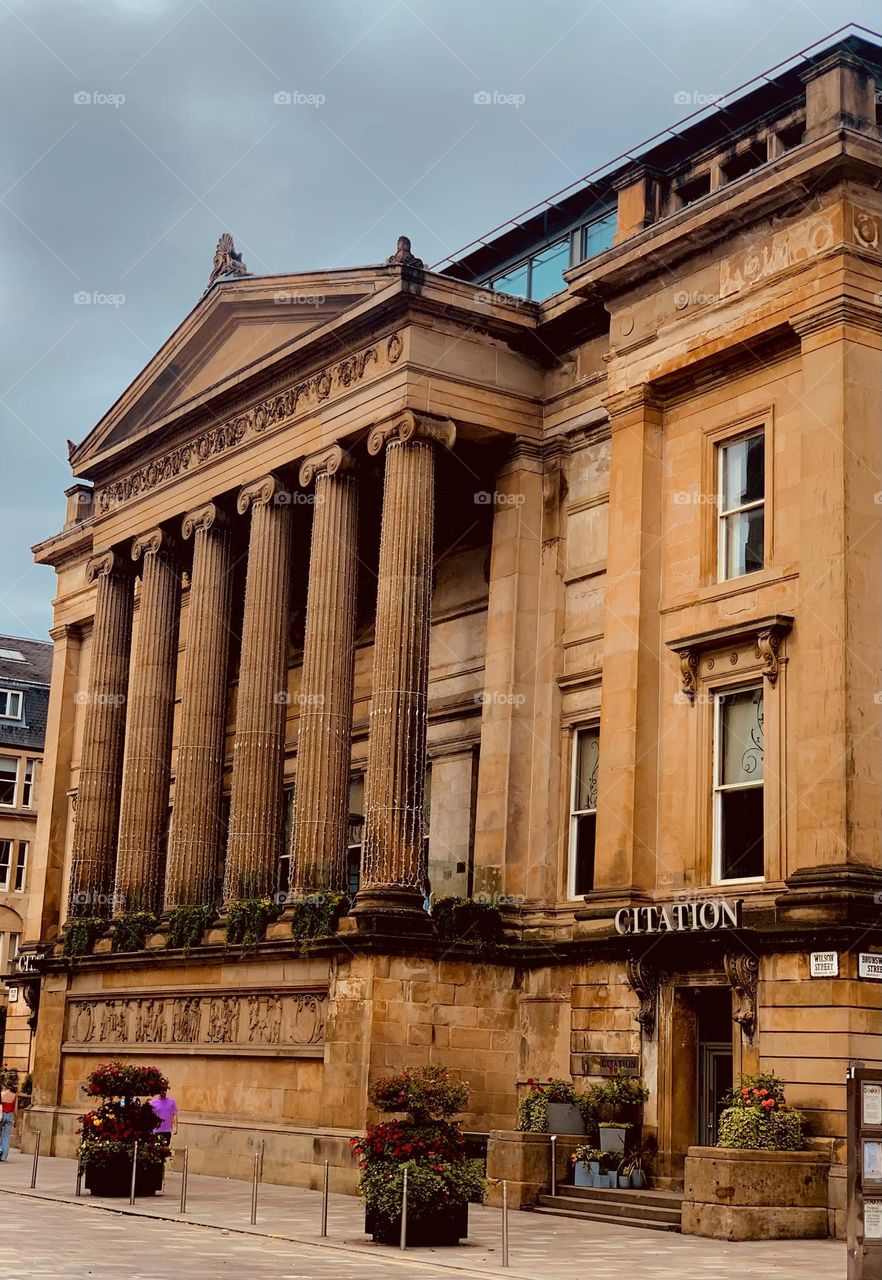 Old large building with columns