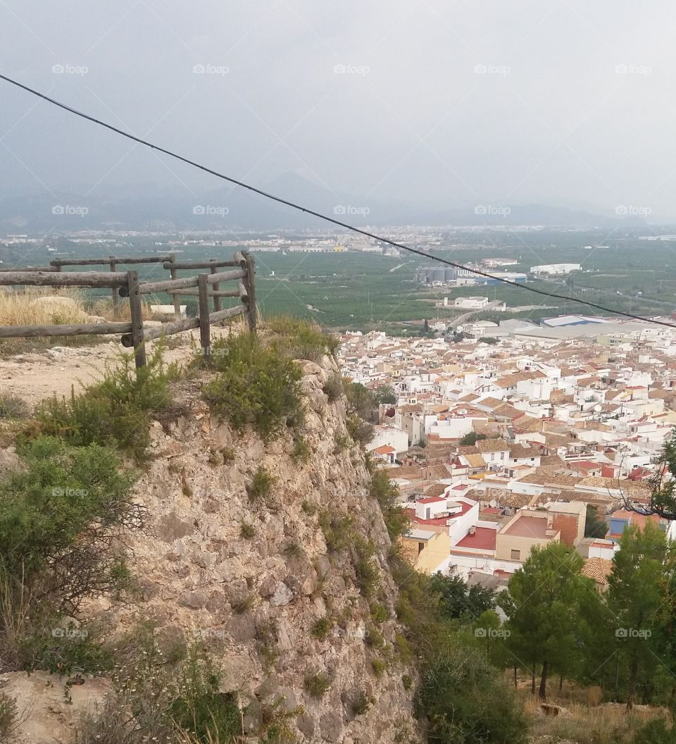Spain, Oliva. View from a mountain.