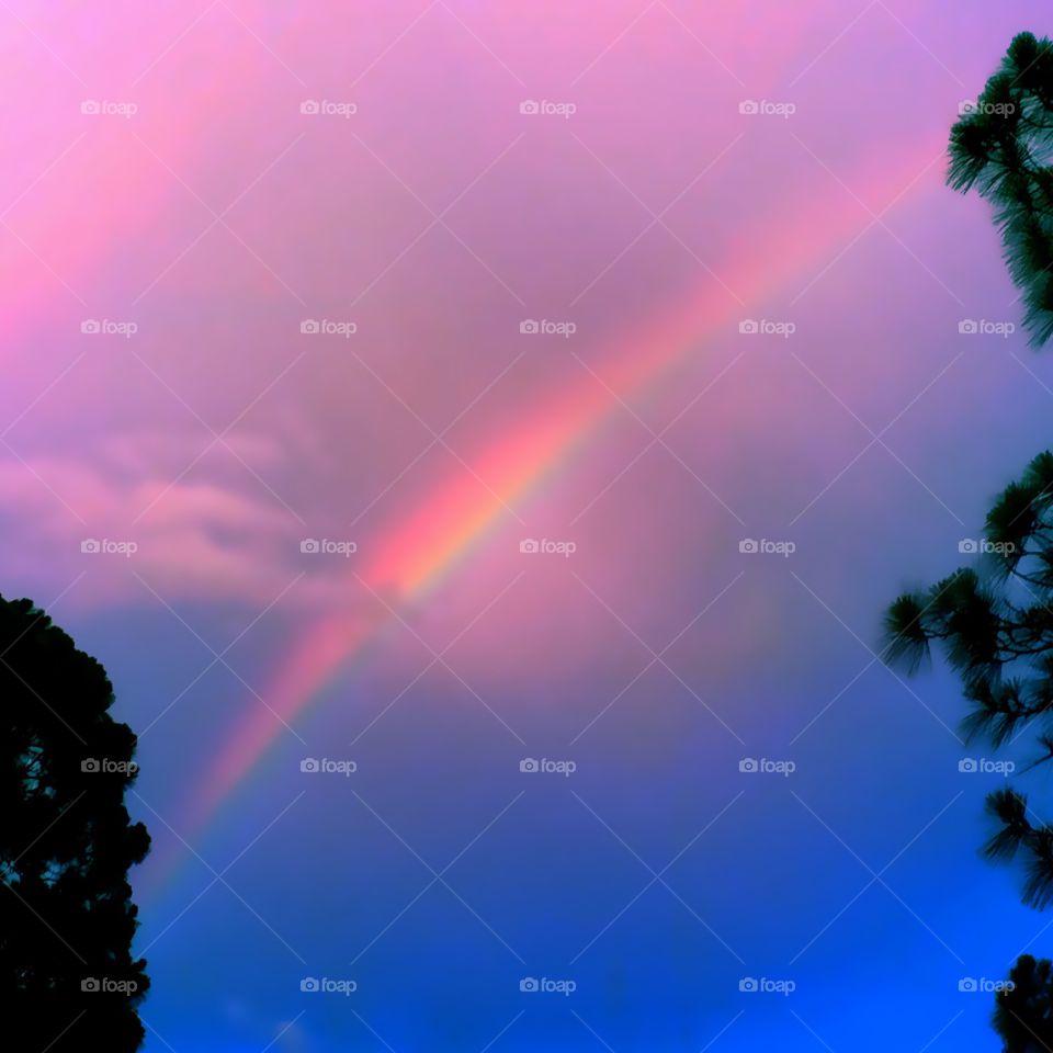 Rainbow at Sunset 