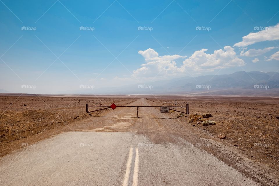 The road has ended in Death Valley