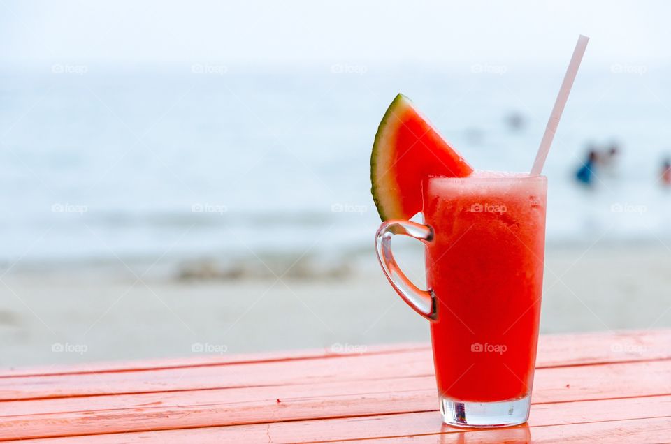 A fresh watermelon cocktail

