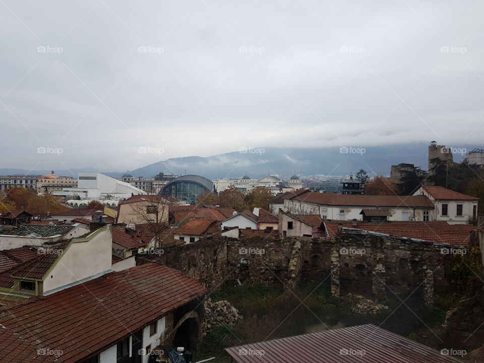 Skopje cityscape 