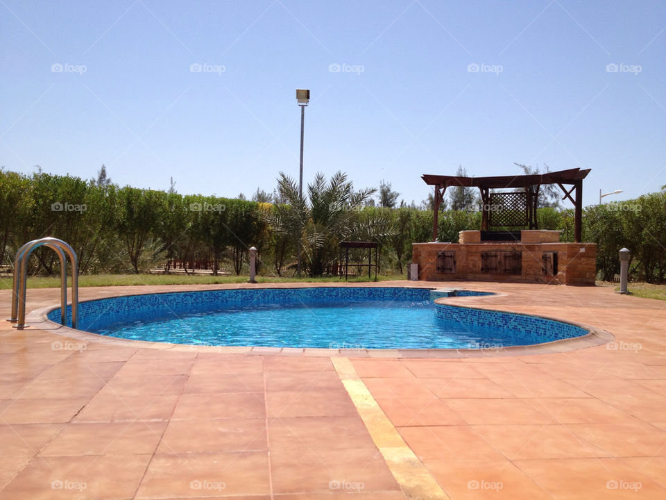 blue summer water pool by a.bilbaisi