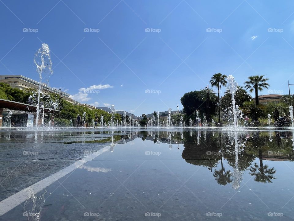 Miroir d’eau à Nice