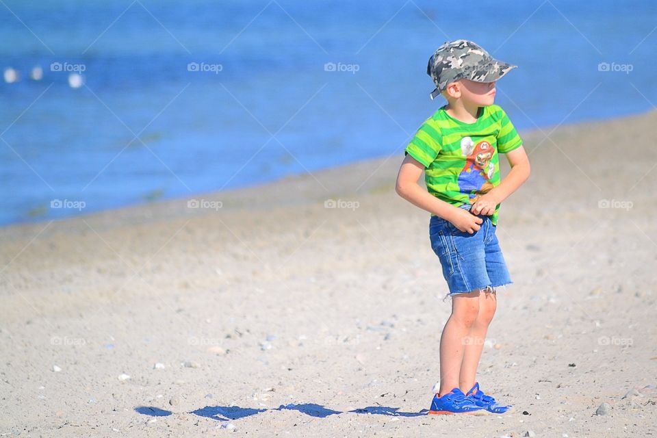 Boy at the beach