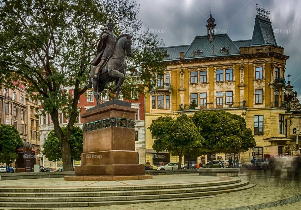 Lviv city dramatic weather