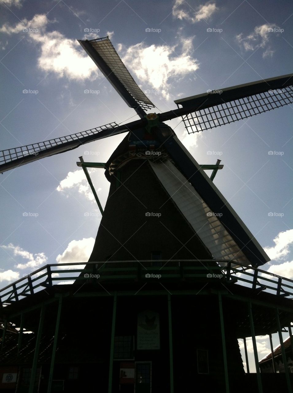 sky clouds the netherlands windmill by eeefje