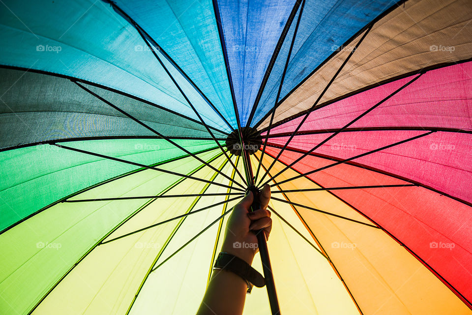 Colourfull umbrella