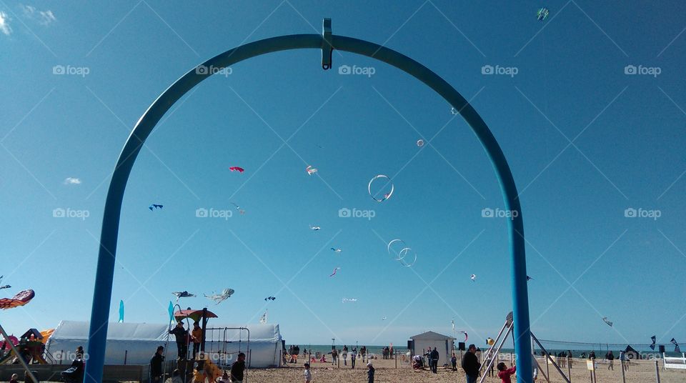 kite competition in Trouville