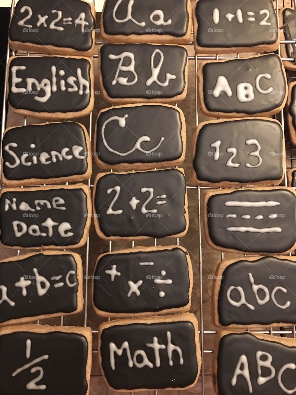 Chalkboard cookies 