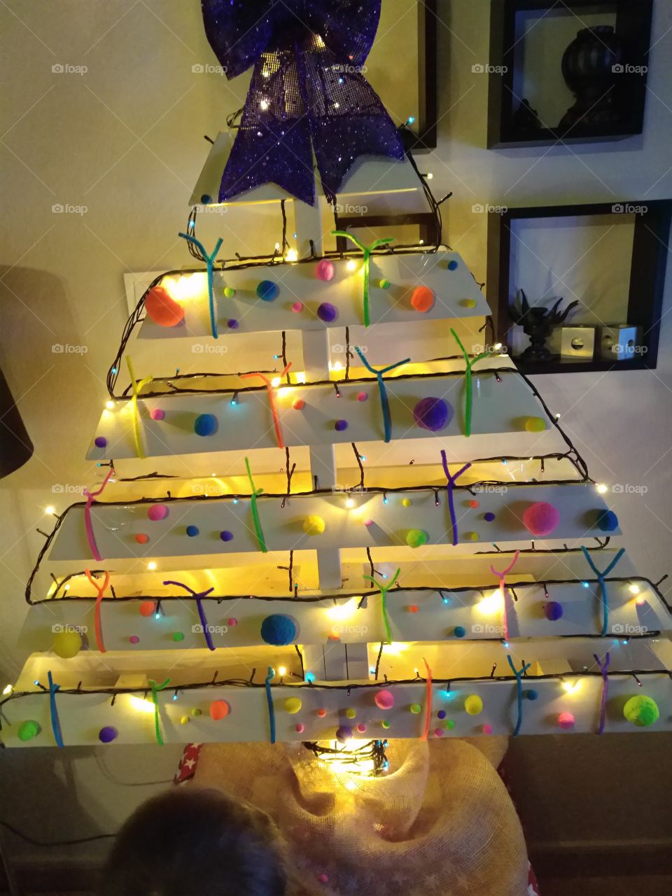 Christmas tree from pallet