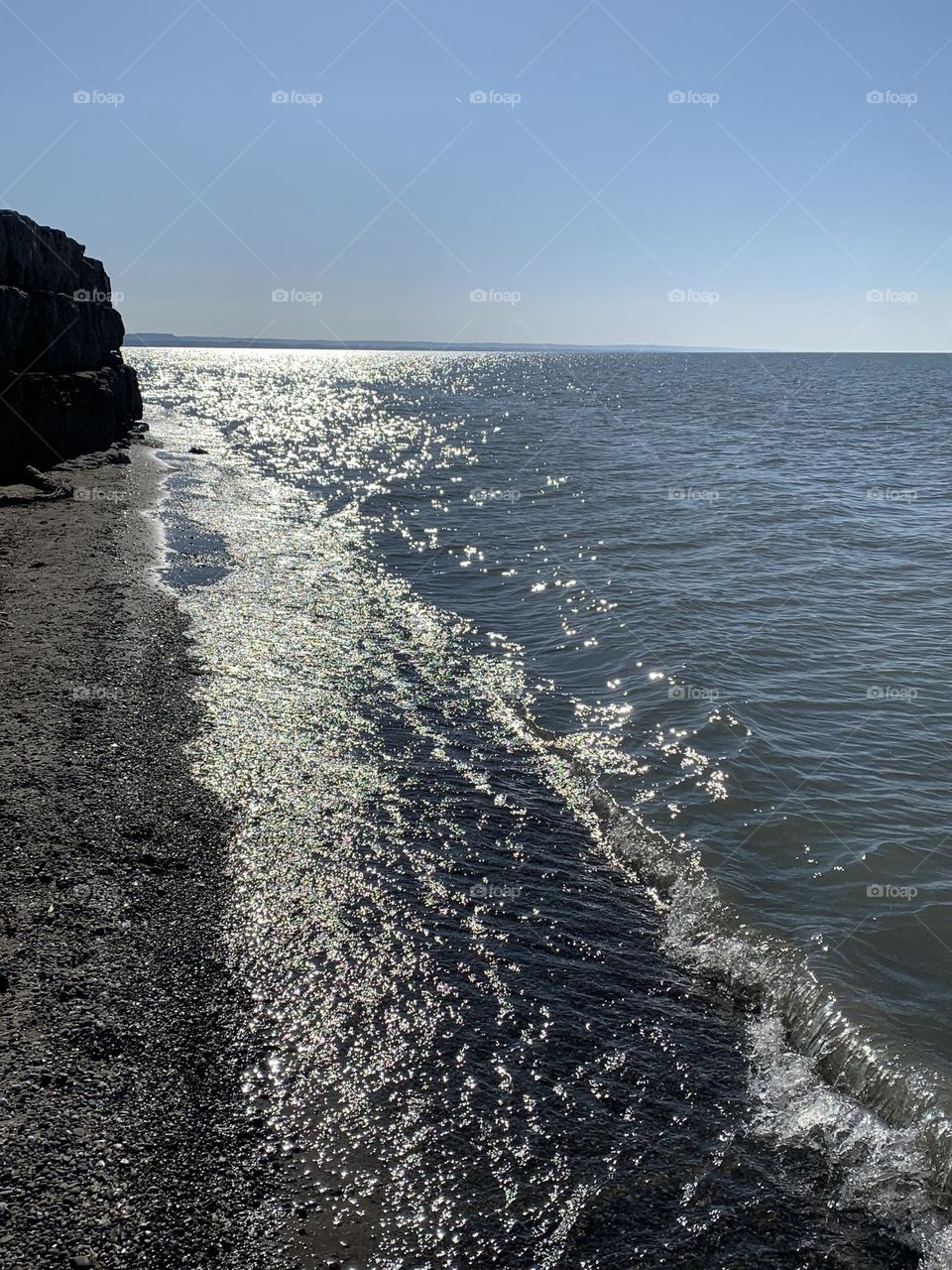 Vacation at the beach shoreline. 