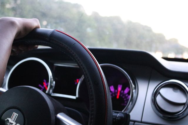 Hands on the Wheel . Interior Drive