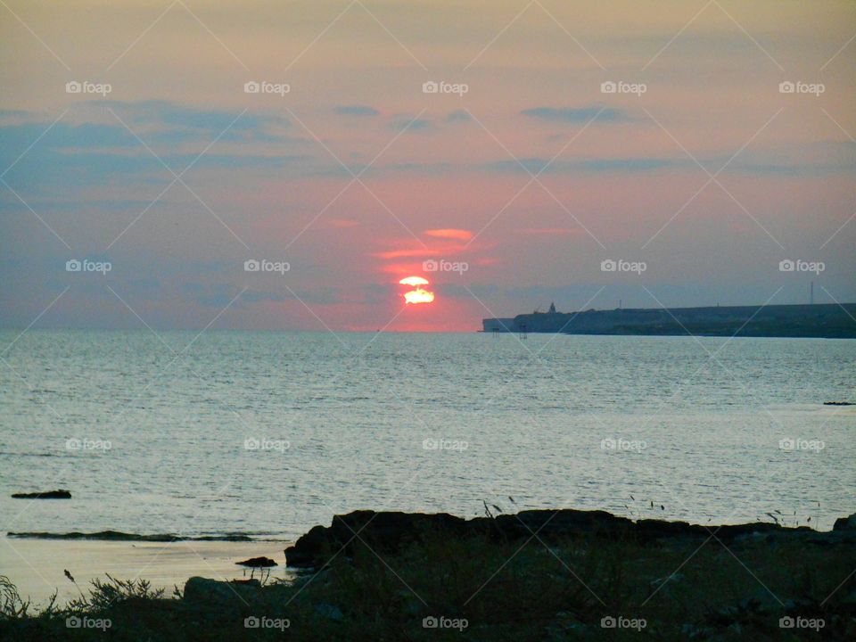 Sunset, Water, Sea, Dawn, Beach