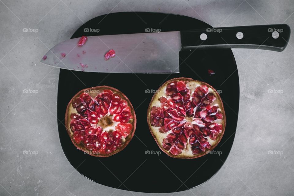 Fruit plate - pomegranate 
