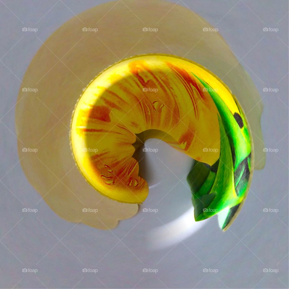 Shadow abstract design yellow