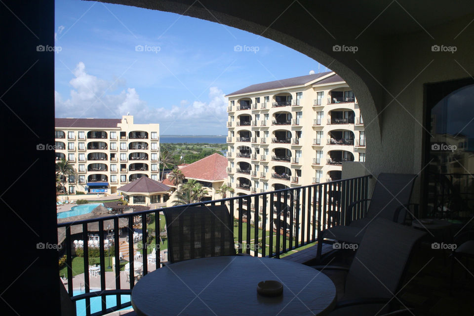 Cancun view from room