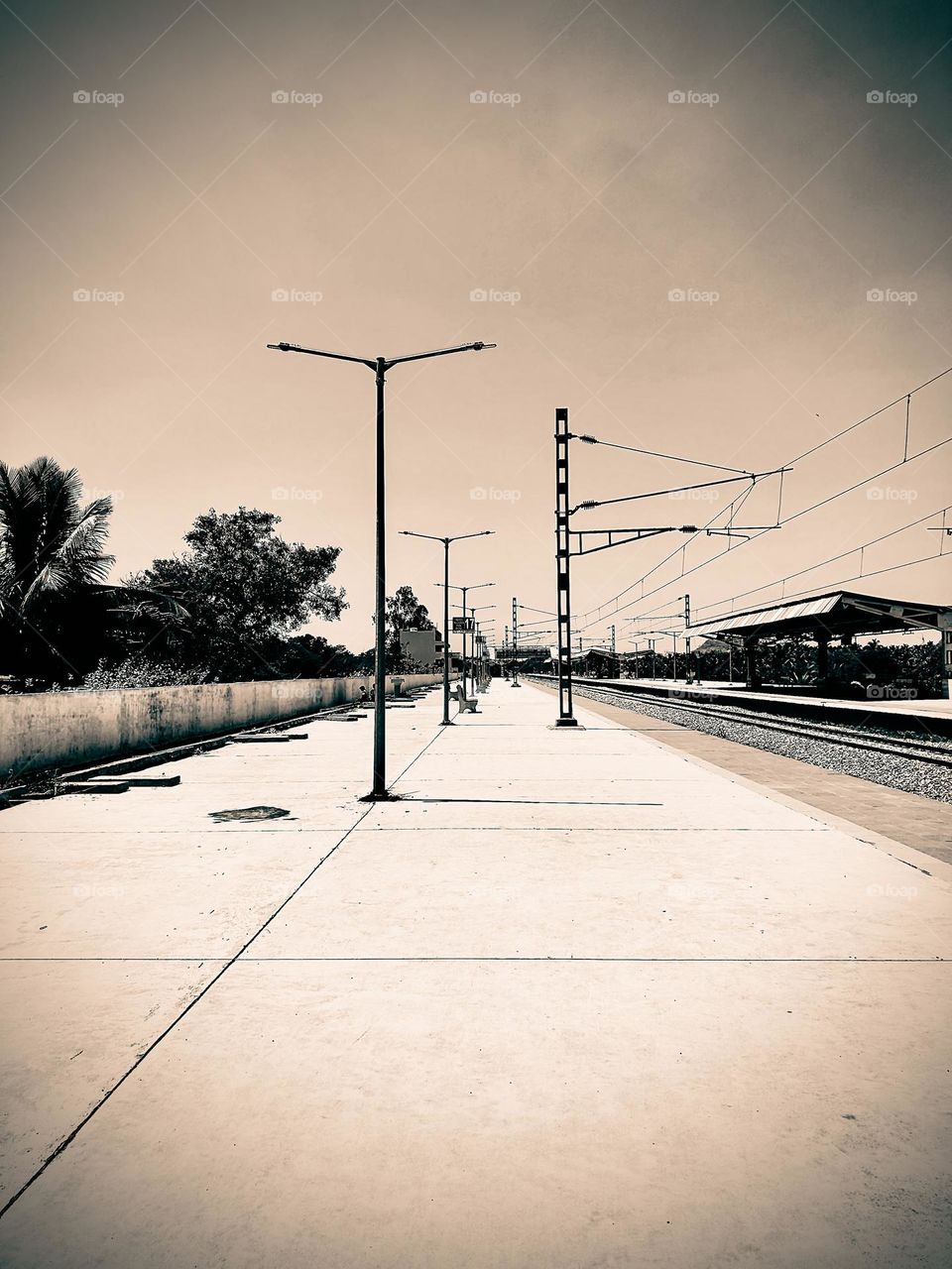 Rail platform- Public - Warm and Moody 