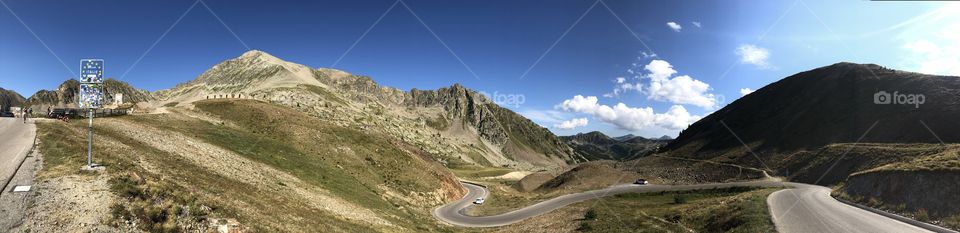 Mountain road Italia France 