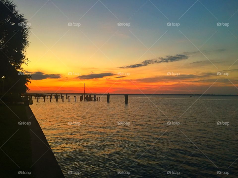 Sunset, Dawn, Water, Dusk, Evening