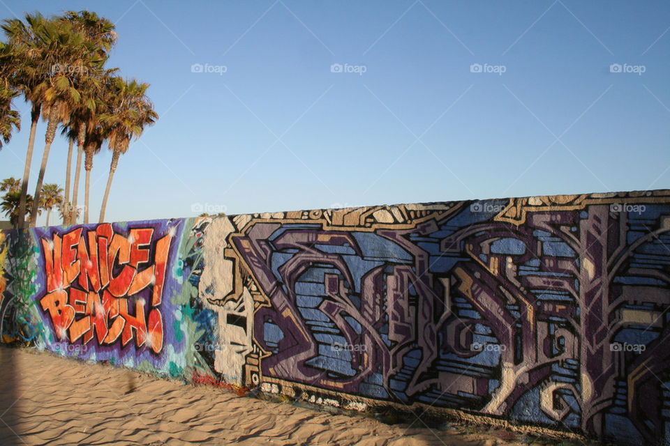 Venice beach graffiti