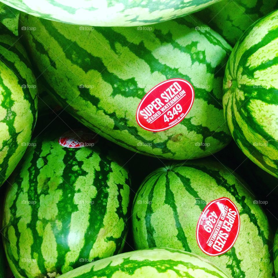 Green stripped watermelon
