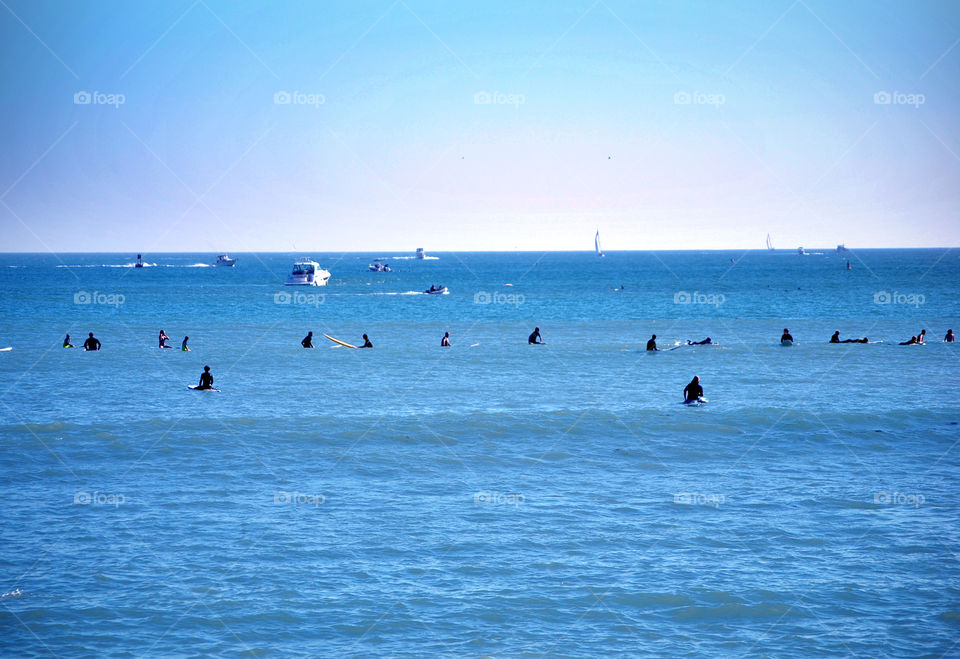 Surfing, California