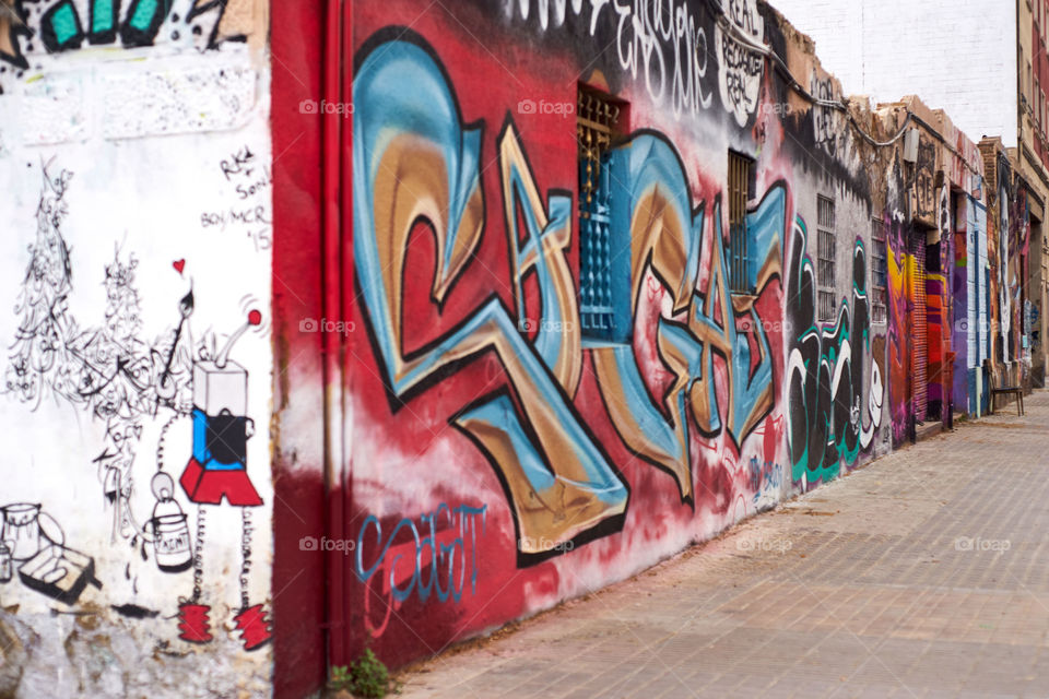 Graffiti street. Poble Nou. Barcelona