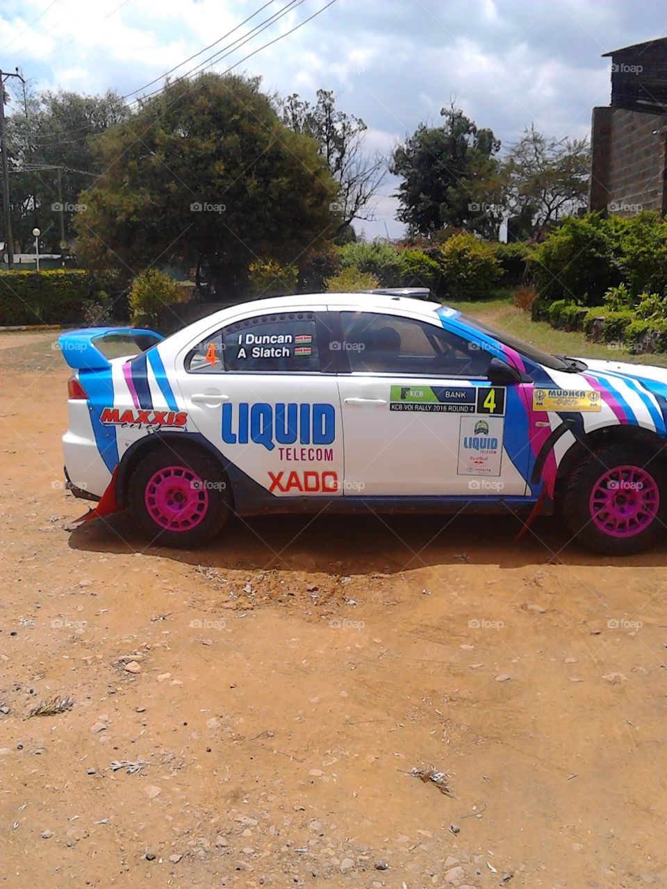KCB safari rally championship Laikipia county sponsored by Liquid company.