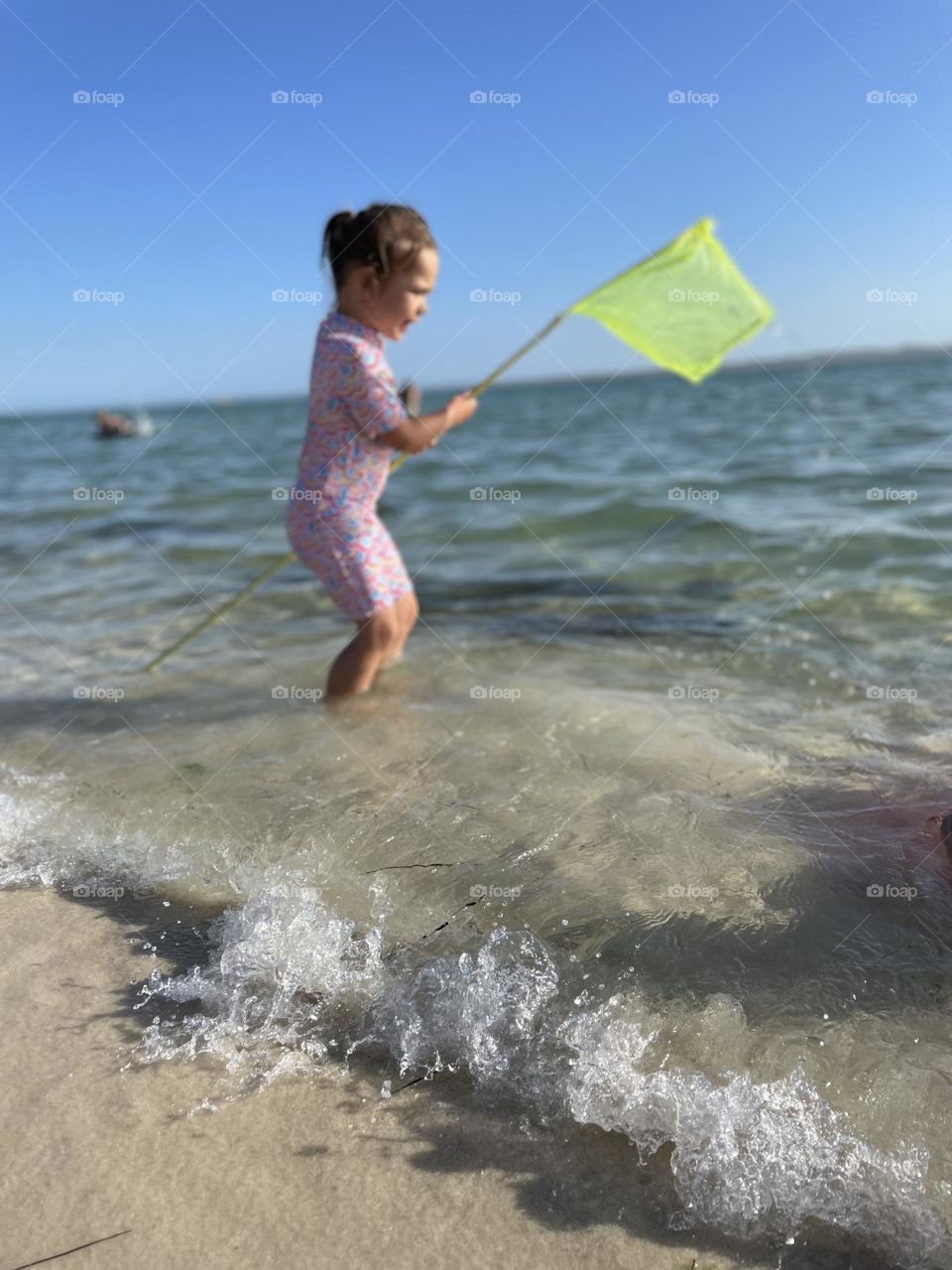 Child in wonder waters. 