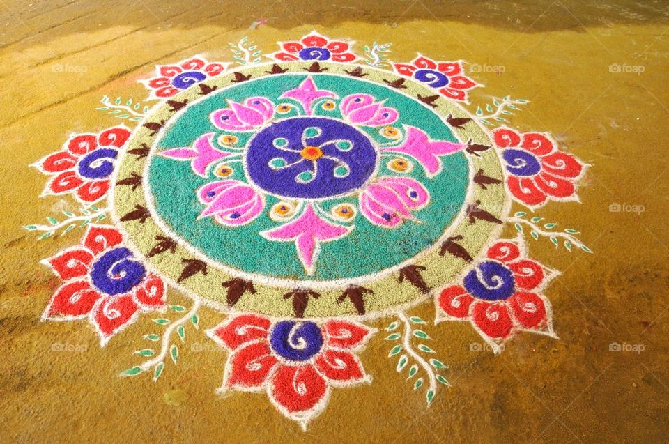 Your local India, Rangoli, Designs, Colourfull, Art, Festive, Occasion