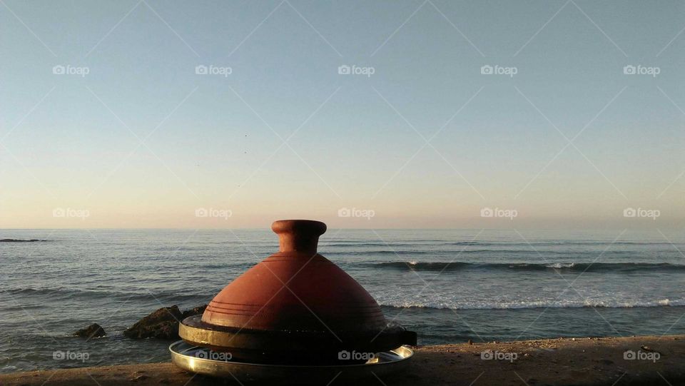 Moroccan Tajine twards the beach.