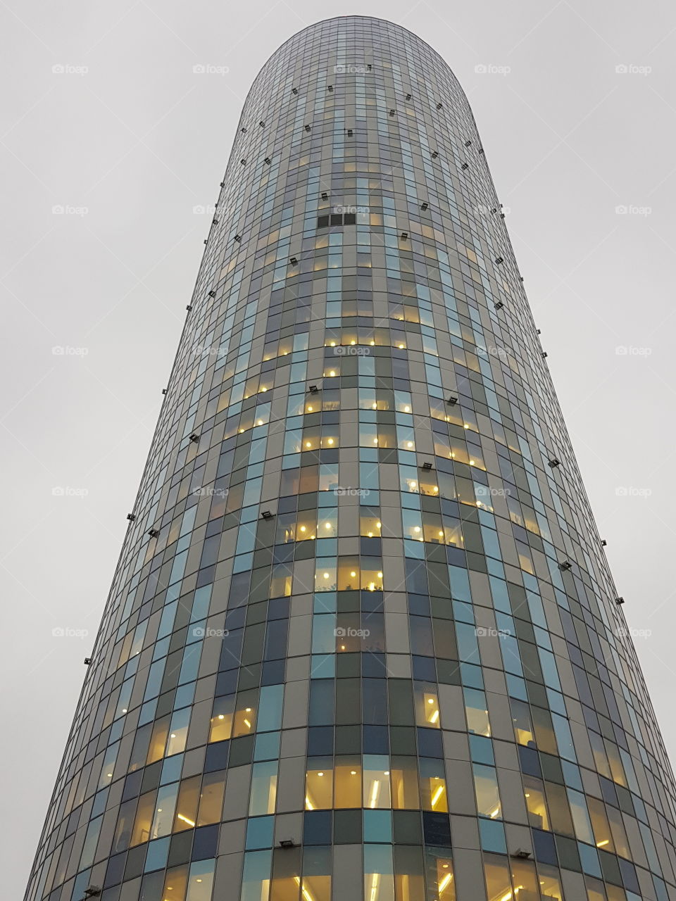 Sky tower, 136 metres high, Bucharest, Romania