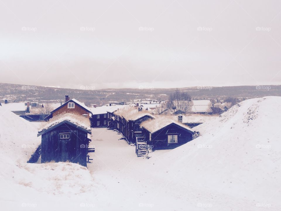 Former mining town of Roros in Norway