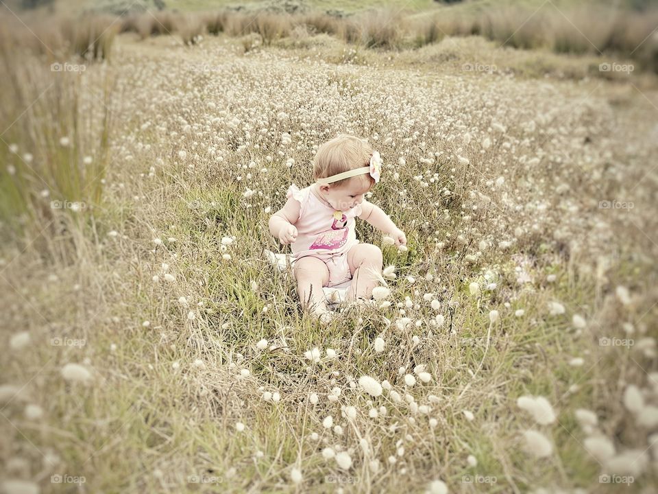 Nature, Field, Grass, Child, Girl
