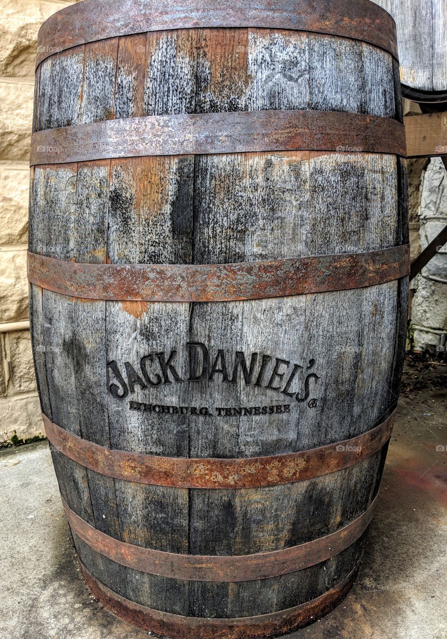 Jack Daniels whiskey barrel