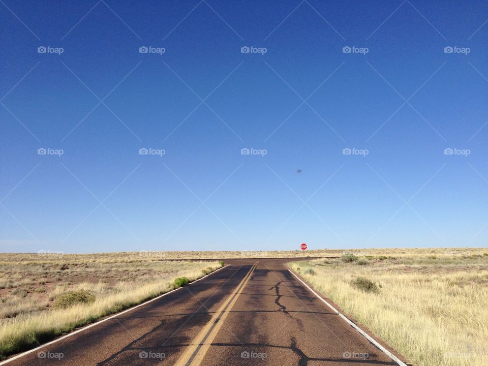 Stop at the edge. Arizona highway