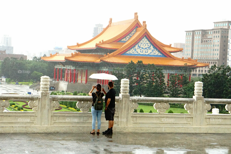 Raining day with you couple