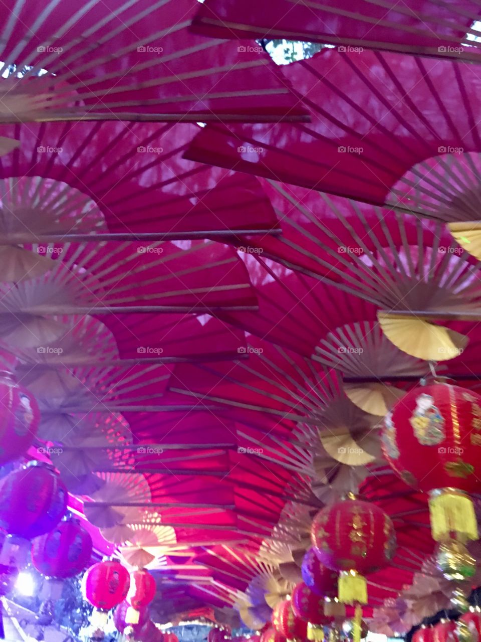 Chinese New Year umbrellas 