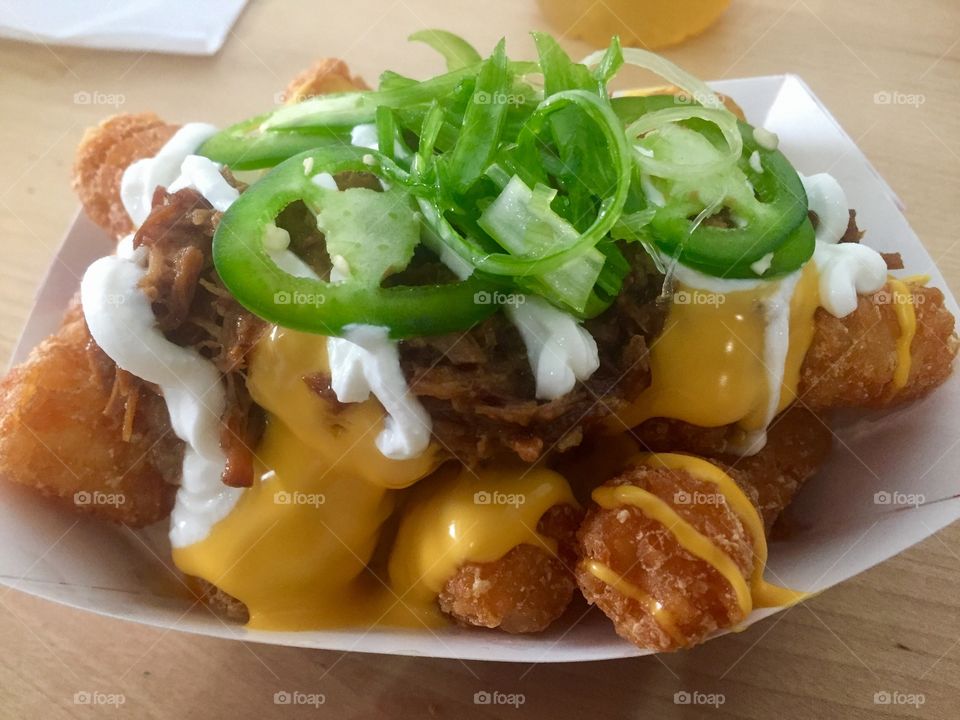 Loaded tater tots
