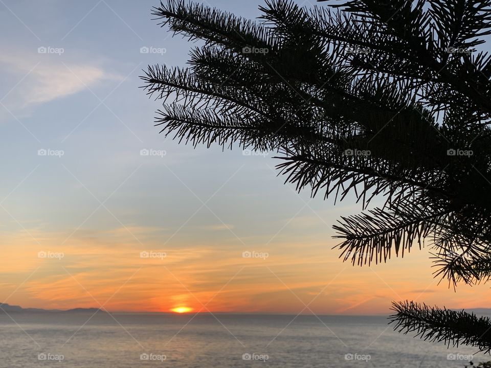 Golden hour at beach