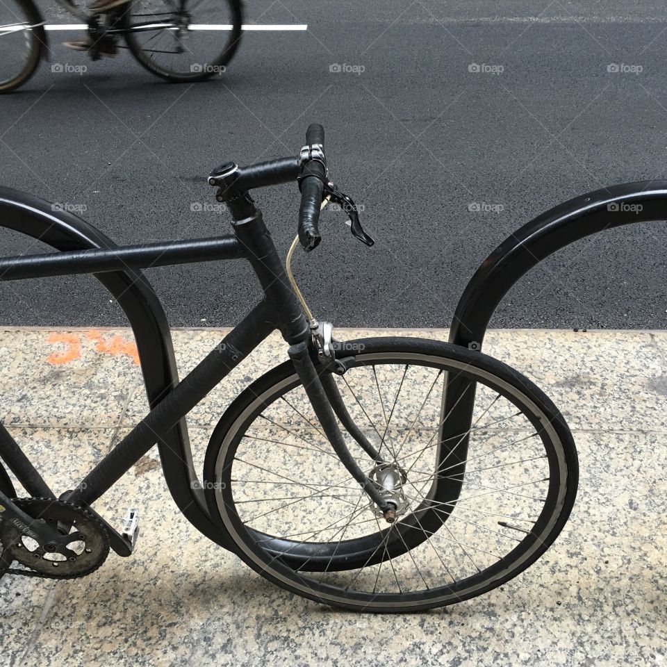 Bicycle in the city of Chicago