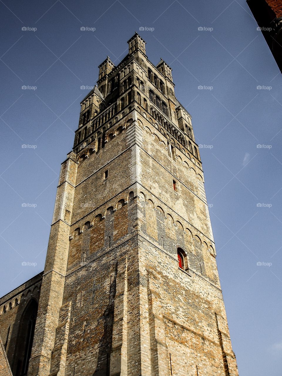 Torre de la Catedral de Brujas. Torre de la Catedral de San Salvador (Brugge - Belgium)