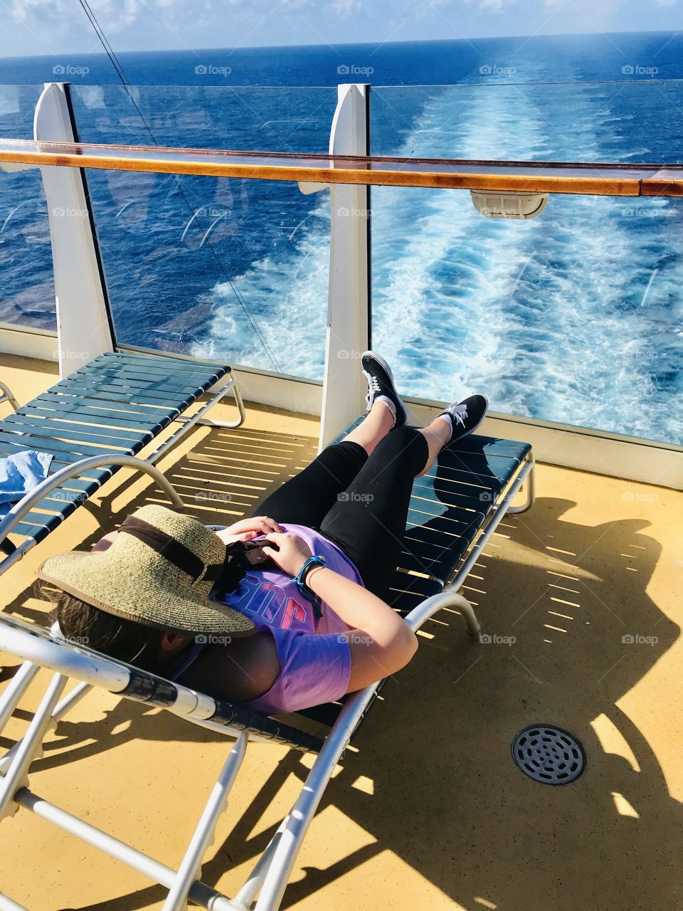 Gorgeous photos from Royal Caribbean cruise ship Oasis of the Seas cruising along!