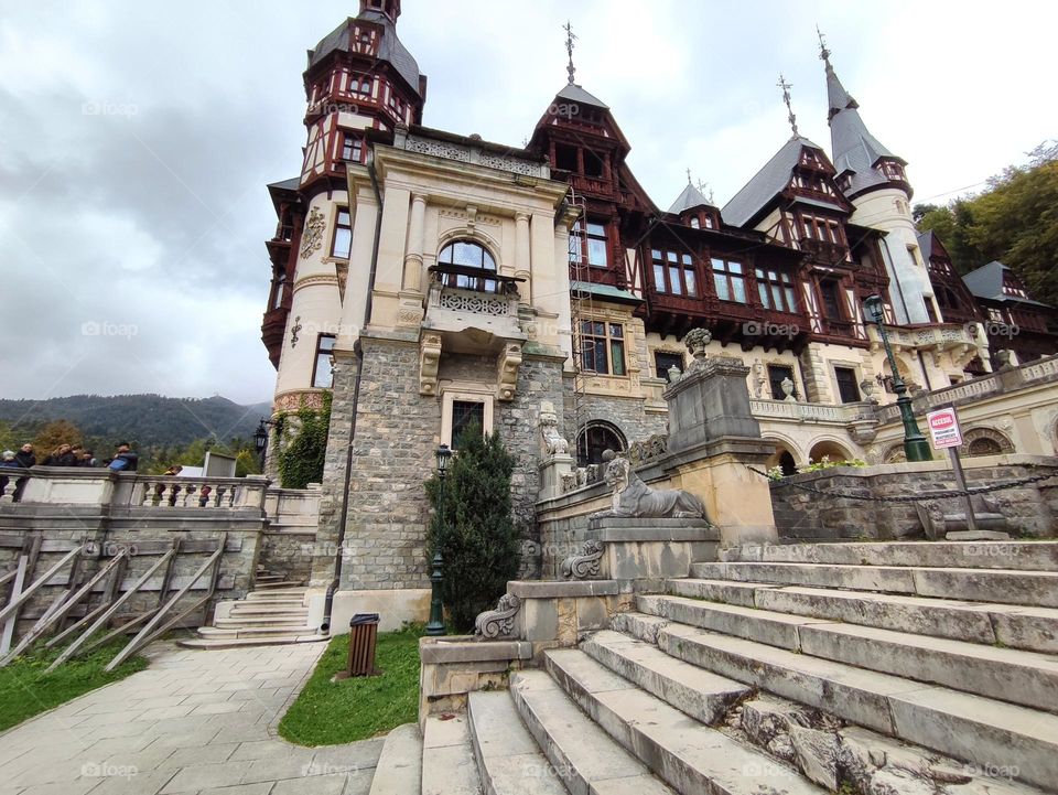 Famous Peles Castle, Sinaia, Romania