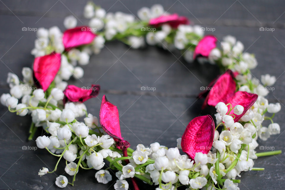 Wreath of lilies of the valley