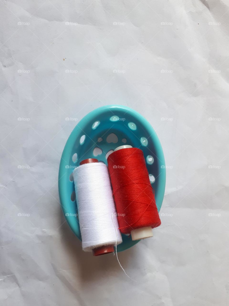 basket for holding sewing thread